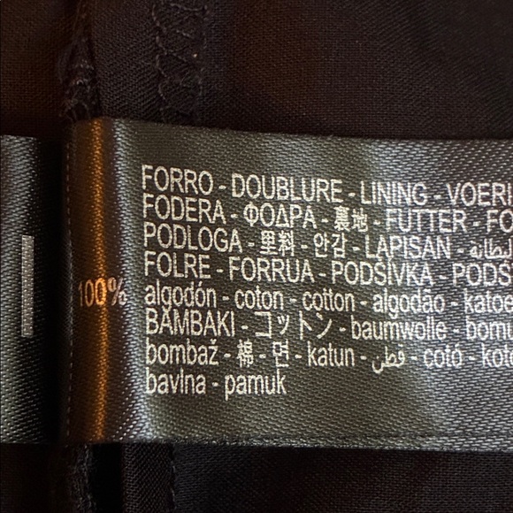 NWT. Zara ZW Collection Black Cutwork Embroider Mid-Waist Trousers. Size XL. - Picture 9 of 12